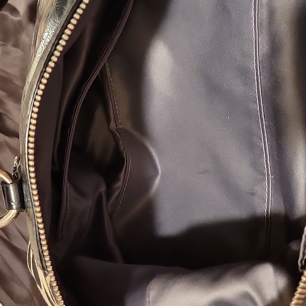 Authentic Coach Black/Silver Handbag - image 8